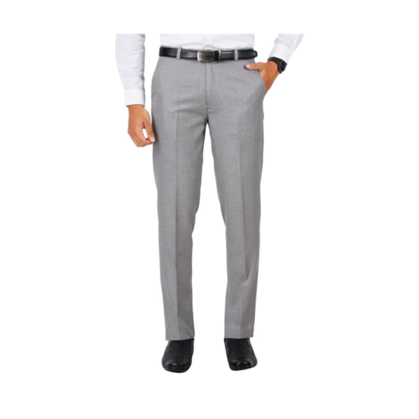McHenry Men's Solid Formal Regular Fit Stretchable Wrinkle Free PolyViscose Trousers